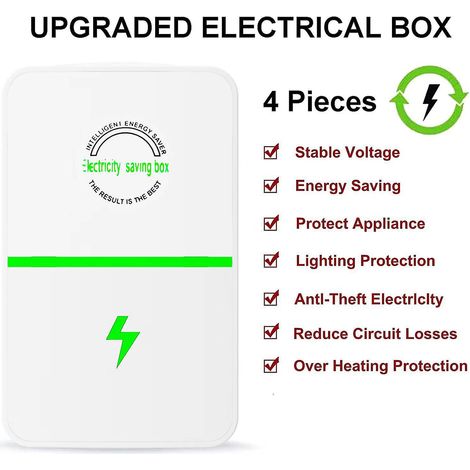 Stromsparbox, Leistungsfaktorkorrekturgerät, Stromsparer Für Zuhause, Adapter Fürs Büro Und