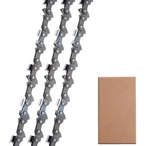 Universell Einsetzbar - 3er-pack 16-zoll-kettensägenketten Mit 59 Gliedern Für Kettensägen, Benzinsägen, Forstsägen, Kettensägenzubehör, Vibrationsarme Kette (zubehör, Kette)