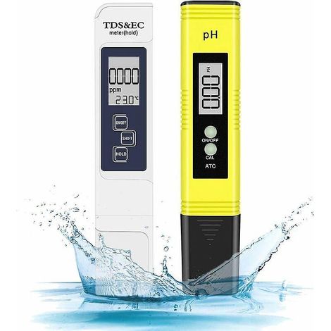 Schwimmbadwasseranalysator, Digitales Kombinationsgerät Für Ph-wert Und Tds, Ph-messgerät 0,05 Ph, Hochpräzises Tds-messgerät +/- 2 % Messwert, Test