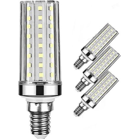 4er-pack E14 Led-maisbirnen, 20w (entspricht 150w), 1300lm, Warmweiß 3000k