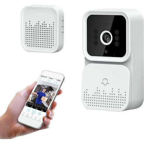 Kabellose Smarte Video-türklingel Mit Fernbedienung, Intelligenter Visueller Gegensprechanlage Mit Hd-nachtsicht, Usb-aufladung, Wlan Und Anruffunktion