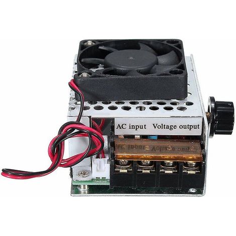 Elektronischer Hochleistungs-spannungsregler Mit Scr, 220 V Ac, 4000 W, Thermostat-drehzahlregelung Mit Lüfterschalter