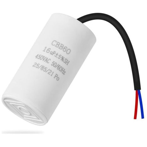 Cbb60 45v 16µf 50/60hz Anlaufkondensator, Motorkondensator, Mikrofarad-kondensator Mit Kabel