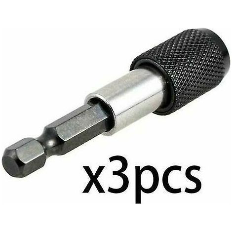 (3-teilig) Schraubendreher-bithalter 6,35 Mm Sechskantschaft 60 Mm Magnetischer Schraubendreher-verlängerungsgriff Schraubendreher-bithalter D