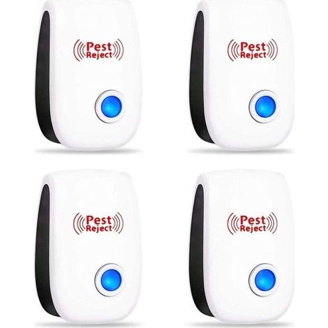 Ymyny Ultrasonic Rodent Insect Repellent, Mosquito Repellent, Electric Fly Repellent, Mouse, Mosquito, Cockroach, Ant And Spider Repellent Device For Indoor Use, 100% Harmless (4 Packs)