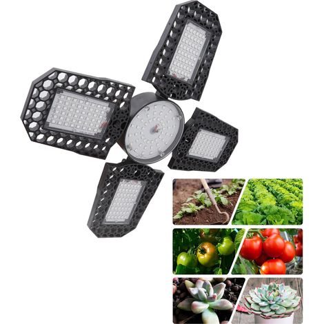 Faltbare 150-w-led-pflanzenlampe Aus Abs, E27-sockel, Rot- Und Blaulichtspektrum Für Zimmerpflanzen, 85–265 V