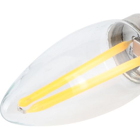 10 Mini-e12-led-lampen (1,5 W, 230 V) Mit Langem Glühfaden Für Die Beleuchtung Von Haus, Auto Und Garten.