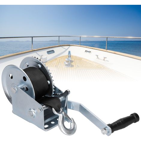 Hochleistungs-handwinde (1200 Lbs) Mit 8 M Gurt Für Anhänger Und Boot