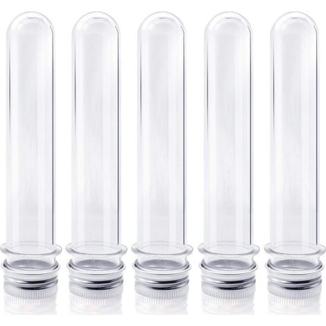 25 X 140 Mm Große, Transparente Kunststoffröhrchen Mit 45 Ml Fassungsvermögen, Ideal Für Wissenschaftliche Experimente, Veranstaltungen Und Zur Aufbewahrung Zu Hause.