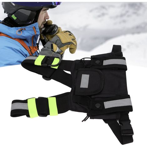 Reflektierende Grüne Baofeng-funkgerätetasche Für Walkie-talkies, Vordertasche Für Tragegurt.