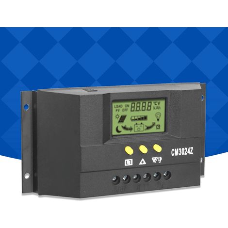 30a 12v/24v Pwm-solarregler Mit Intelligentem Lcd-display Für Solarmodule