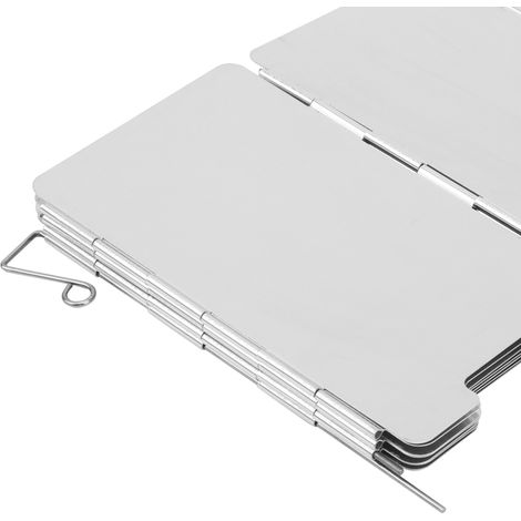 2-teiliges Küchen-windschutzset Mit 9 Aluminiumlegierungsplatten Für Camping Und Wandern