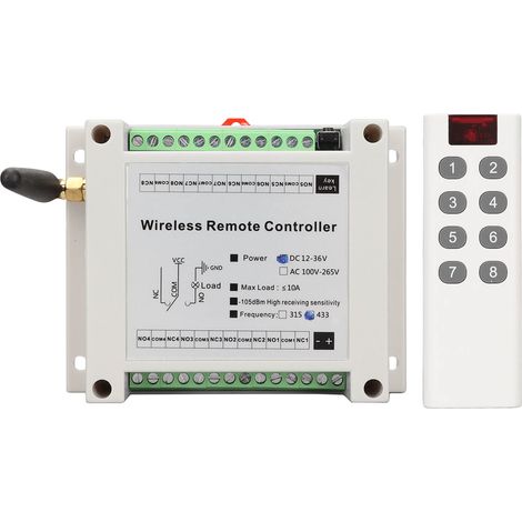 8-kanal-relaismodul (8ch 10a Dc 12v-36v) Für Funkfernbedienung Und Lampen