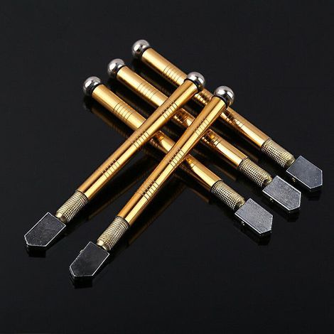 5-teiliges Glasschneidset, Professioneller Glasschneider Mit Metallgriff Zum Schneiden Von Dickem Glas