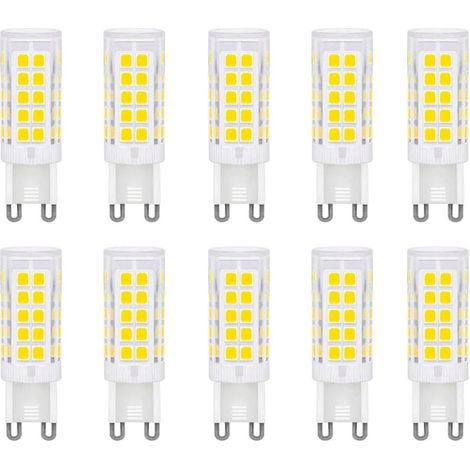 G9 3w Led-lampen, Kaltweiß 6500k, Nicht Dimmbar, Entspricht 33w Halogenlampen, G9 Led-lampen Für Die Heimbeleuchtung, Flimmerfrei, Ac 220-240v, 10er-packung [energieklasse]