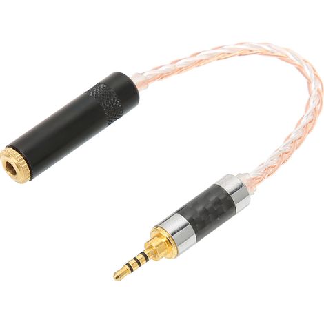 2,5-mm-klinkenstecker Auf 3,5-mm-klinkenbuchse Audioadapter, 15 Cm Kopfhörer-verlängerungskabel, Stereo-klinkenstecker-konverter