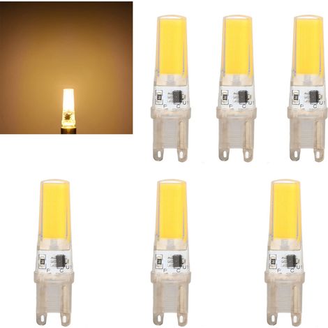 Professionelle, Dimmbare G9 Cob Led-lampen, Ersatz Für Wand- Und Tischlampen, Warmweißes Licht, 220 V, 6er-pack