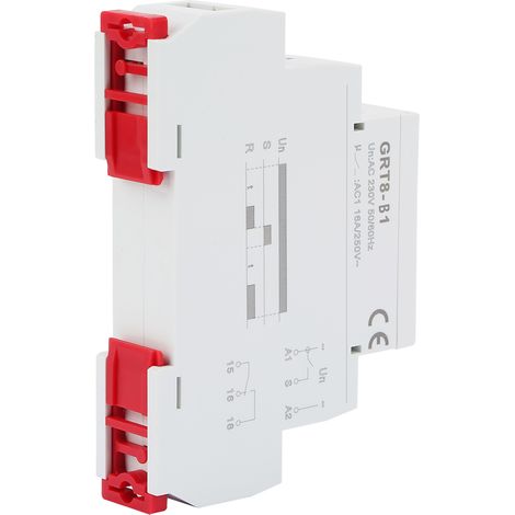 Mini-zeitrelais Grt8-b1, Stoppverzögerung, Din-schienenmontage, 220 V Wechselstrom