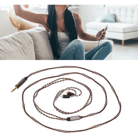 Mmcx 3,5-mm-ersatzkabel Mit 8-adrigem Ofc-kabel Für Die Kopfhörer Se535, Ue900, Se215 Und Bgvp