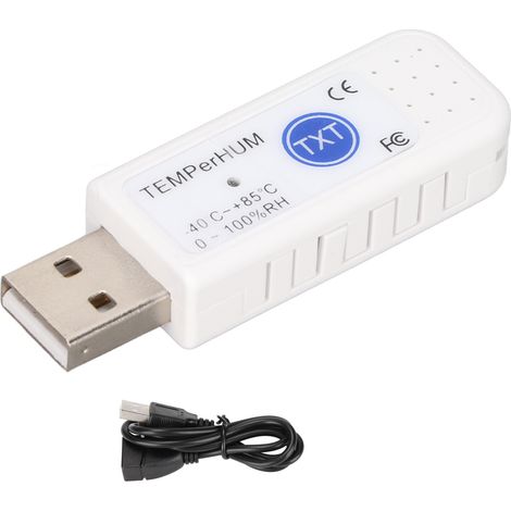 Usb-thermometer-hygrometer Für Pc Mit Alarmfunktion Und Datenprotokollierung – Überwachung Von Umgebungstemperatur Und Luftfeuchtigkeit