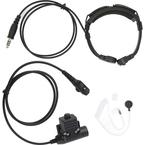 Ptt-headset-kit Mit 7,1-mm-adapter Und Teleskopstecker Für Pd-780/785/788/780g/785g-funkgeräte