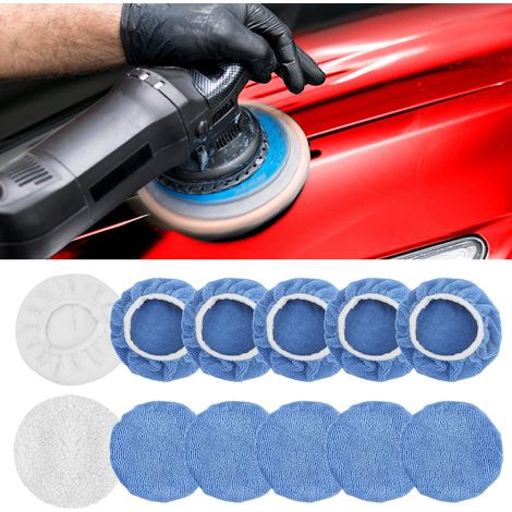 12 Mikrofaser-polierpads Für Auto, Lkw, Motorrad Und Boot