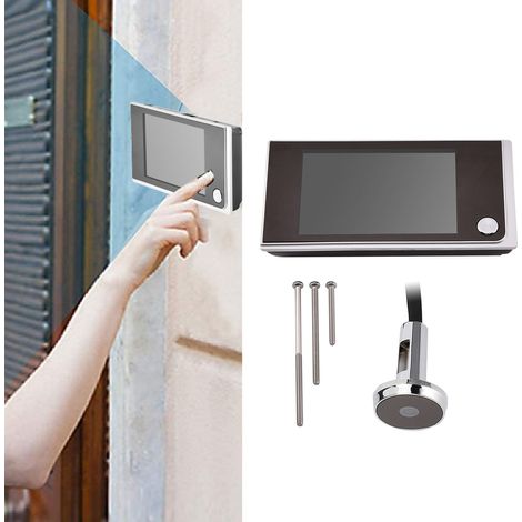 Elektronische Mini-hd-katzenaugen-türsprechanlage, 3,5-zoll-farb-lcd-bildschirm, 120°-weitwinkel Für Den Innenbereich