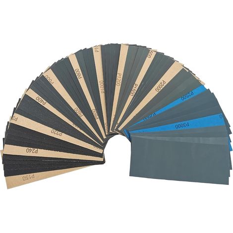 40 Blatt Hochwertiges, Wasserfestes Schleifpapier, Körnung 8000, Zum Trocken- Oder Nassschleifen, Ideal Für Karosseriearbeiten, Möbel, Metall Und Holz.