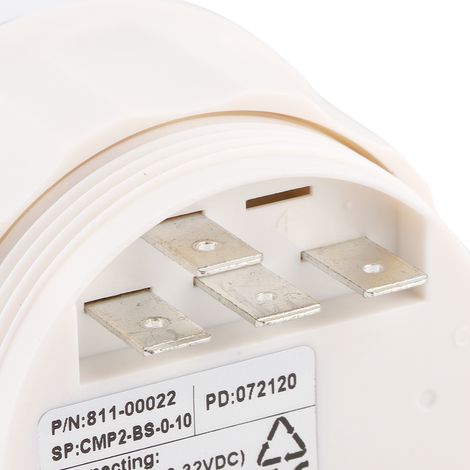 Öldruckanzeige 0–10 Bar (145 Psi) Mit Led-hintergrundbeleuchtung Für Auto, Motorrad, Lkw, Boot, 12 V/24 V, Silbernes Gehäuse, Schwarzes Zifferblatt
