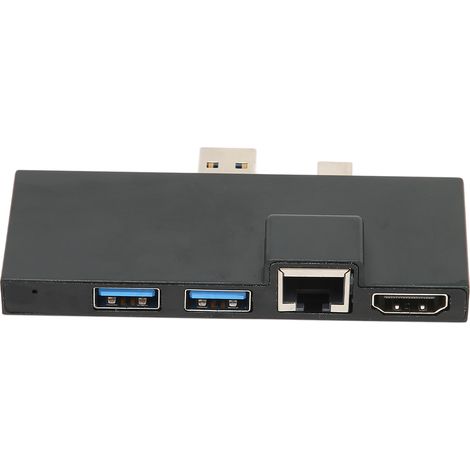 6-in-1-dockingstation Für Surface – Aluminium-usb-3.0-hub, 4k, 5 Gbit/s, Schnellwechsel-kartenleser, Windows Xp-kompatibel, Schwarz