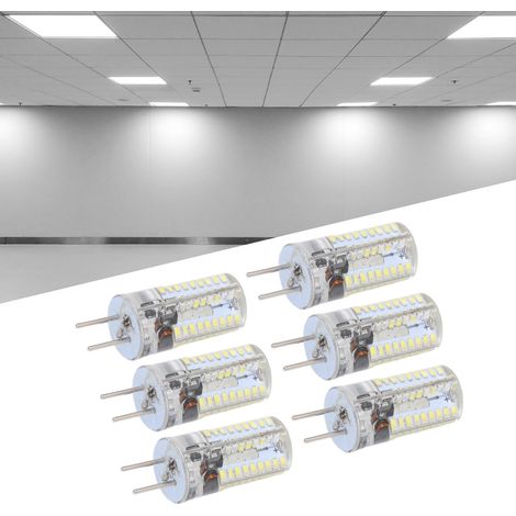6 Gy6.35 5w Ac 12v Led-lampen, Warmweiß 2700k, Reinweiß 6500k, 500lm, 72 Leds Für Zuhause Und Büro