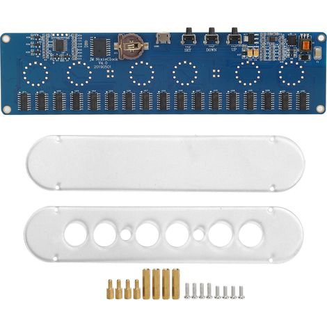 Stm8s005 Steuerplatine Für In14 Led-uhr Mit Digitalanzeige, Rgb-platine, Usb-anschluss Und Acrylgehäuse – Geschenkidee