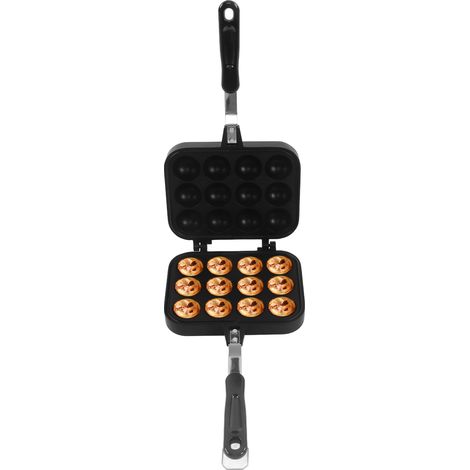 Doppelseitiges Takoyaki-backblech, 12-loch-oktopus-teigtaschenform Für Zu Hause