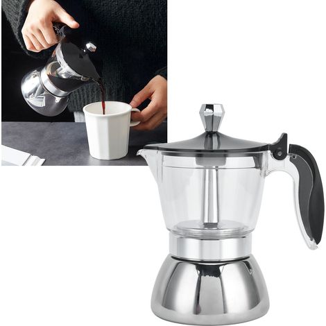 Italienische 4-tassen-kaffeemaschine Aus Edelstahl Für Den Herd, Küchenzubehör