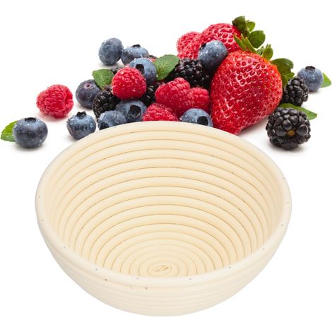 Waschbarer Brotkorb Für Gärung, Innovative Backform Für Zu Hause, Runde Beige Form 20x8 Cm