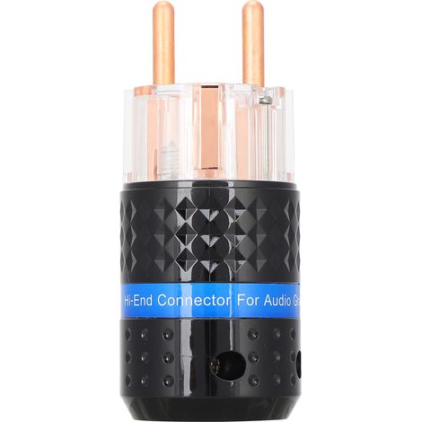 Monosaudio E103/f103 Stromanschluss, Transparenter Audiostecker Aus Reinem Kupfer, 100–250 V