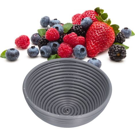 Waschbarer Brotkorb, Innovative Gärform Für Das Backen Zu Hause, Dunkelgrau, 20 X 8 Cm
