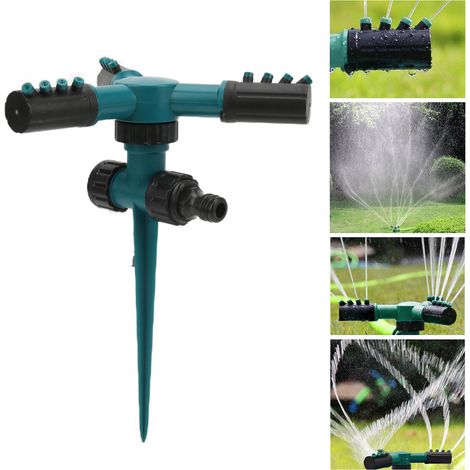 Automatischer 360°-gartensprenger Mit Erdspieß Für Rasenflächen Und Grünanlagen