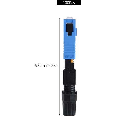 100 Stück Singlemode-sc-glasfaser-schnellverbinder Für Ftth-netzwerke