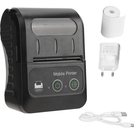 Thermodrucker Für Etiketten, 80 Mm/s, Zwei Tasten, Mehrsprachig, Für Büro Und Postversand