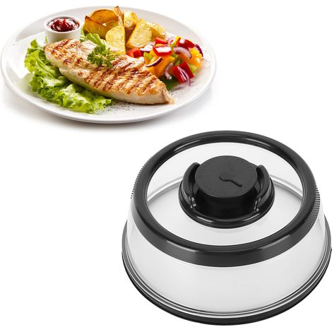 Vakuumierdeckel Mit Frischefolie Für Die Küche (schwarz)