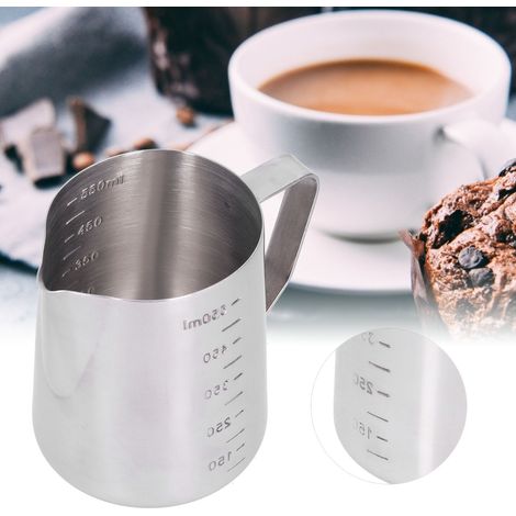 550 Ml Edelstahl-milchkännchen Für Kaffeeschaum Mit Skala, Ideal Für Bar Und Zuhause