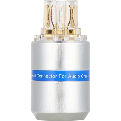 Mono-audiostecker Aus Reinem Kupfer Mit 24-karat-vergoldung – 100–250 V Hifi-buchse F107g