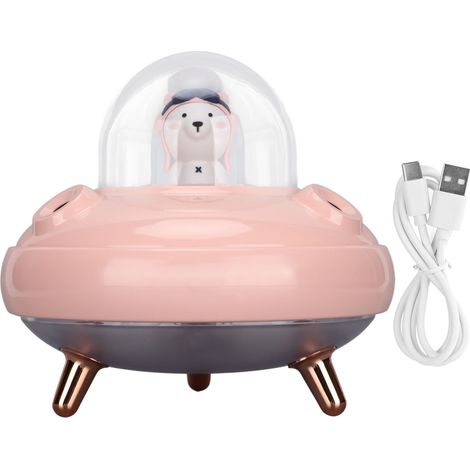 Niedlicher Mini-luftbefeuchter (500 Ml) Mit Zwei Düsen Für Büro, Reisen, Schlafzimmer, Kinderzimmer, Auto, Rosa