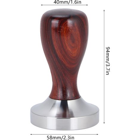 58-mm-kaffeetamper Aus Edelstahl, Flache Basis Für Barista- Und Espressomaschinen
