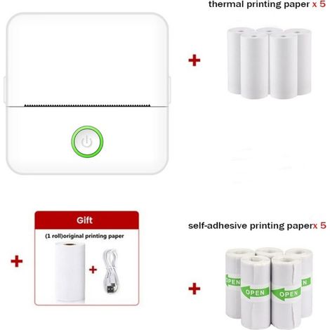 Mini-tragbarer Thermodrucker Für Klebeetiketten – Kompaktes Etikettiergerät Für Zuhause Und Büro, Ideal Für Kleine Räume.