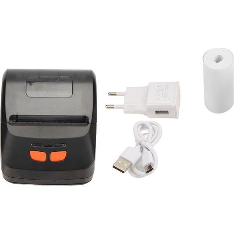 Tragbarer, Kabelloser Thermodrucker, Usb-c-anschluss, Sichtfenster, Schneller Druck Für Versandetiketten, Schwarz