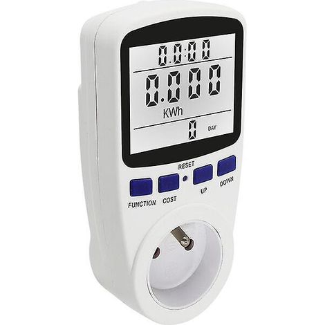 Wattmeter, 220-v-av/eu-stecker, Digitales Lcd-display, Leistungsmesser, Energiemessung (kwh), Strommessung, Analysator