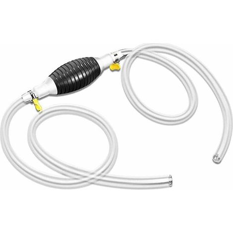 M Langer Kraftstoffpumpenschlauch, Manuelle Kraftstoffförderpumpe Mit 2 Schlauchschellen Für Benzin, Flüssigöl, Wasser Und Aquarien