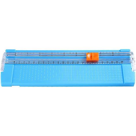 Mini-a4-cutter, Blau, Mit Schutzvorrichtung, Zum Standardschneiden Von Papier, Fotos Oder Etiketten